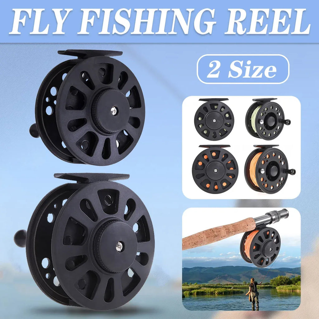 Plastic Front Wheel Fishing Gear Fly Fishing Tool Lightweight Fishing Accessory - 8.6X2.6cm