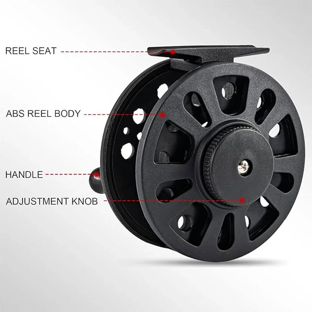 Plastic Front Wheel Fishing Gear Fly Fishing Tool Lightweight Fishing Accessory - 8.6X2.6cm