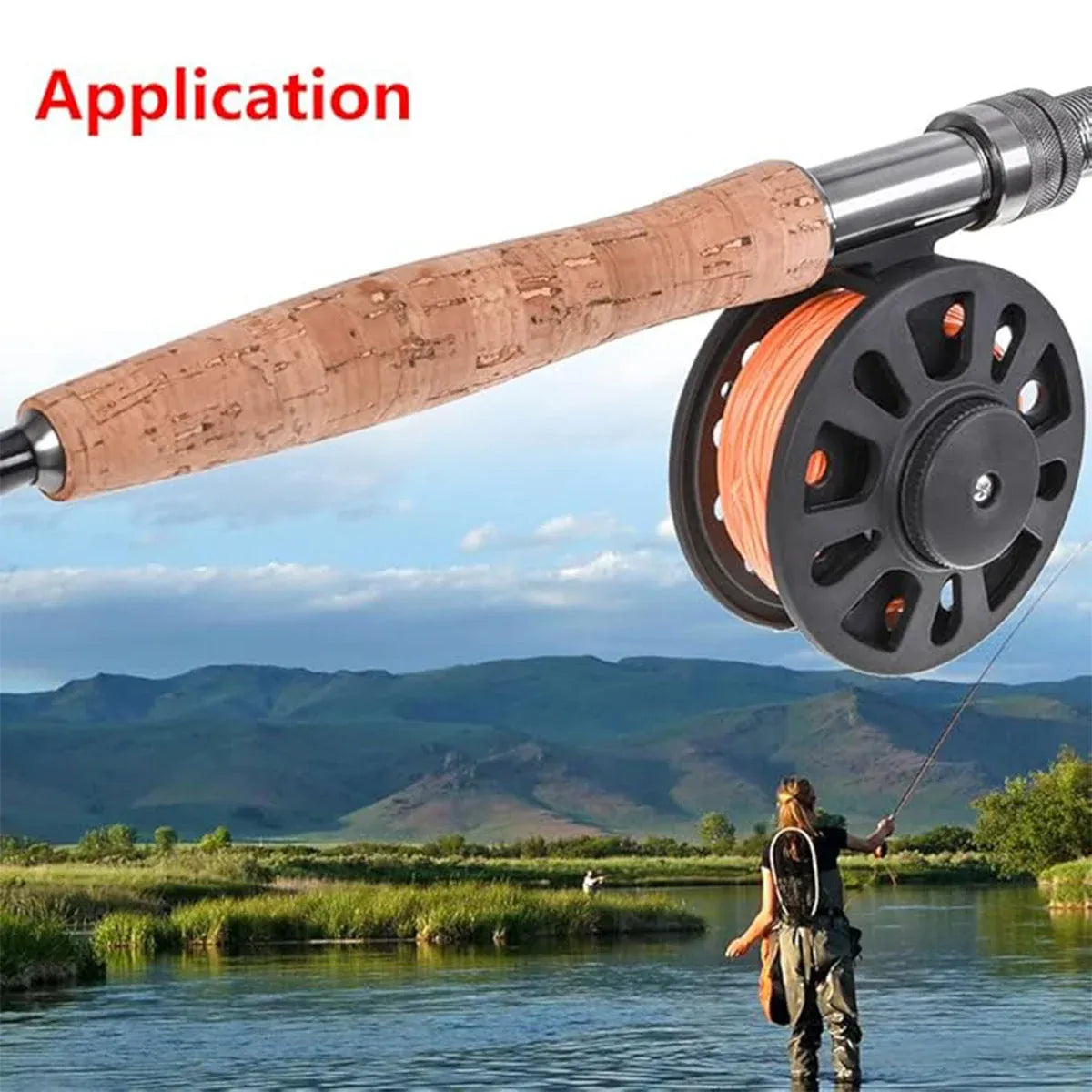Plastic Front Wheel Fishing Gear Fly Fishing Tool Lightweight Fishing Accessory - 8.6X2.6cm