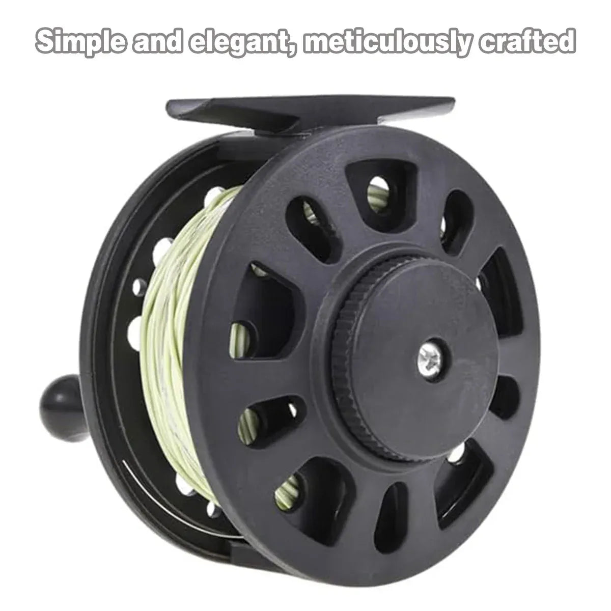 Plastic Front Wheel Fishing Gear Fly Fishing Tool Lightweight Fishing Accessory - 8.6X2.6cm