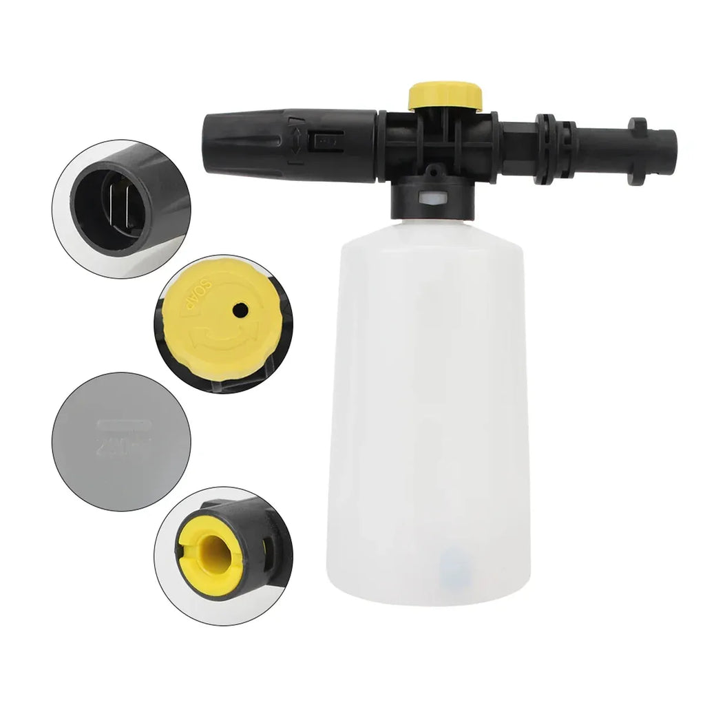 High Pressure Snow Foam Cannon Adjustable Spray Bottle for Car Wash Cleaning