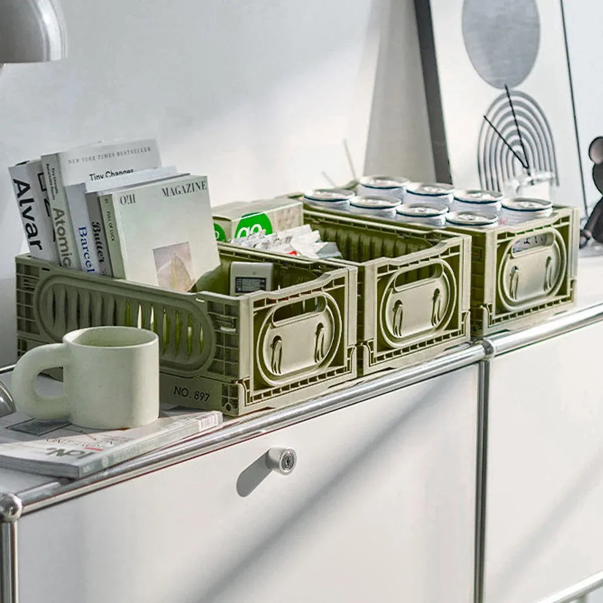 Foldable Storage Box Outdoor Organizer Collapsible Storage Container for Camping