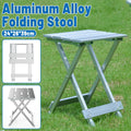 Lightweight Aluminum Alloy Folding Stool Portable for Camping Hiking Fishing