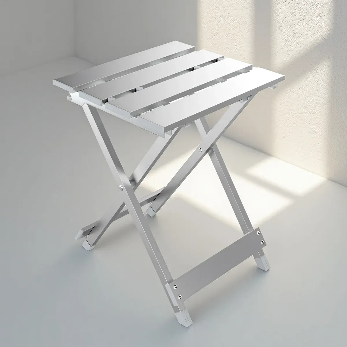 Lightweight Aluminum Alloy Folding Stool Portable for Camping Hiking Fishing