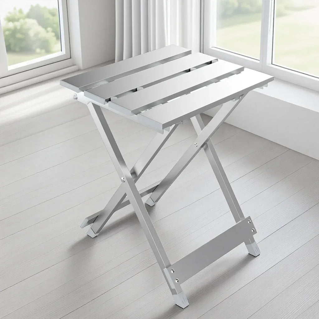 Lightweight Aluminum Alloy Folding Stool Portable for Camping Hiking Fishing