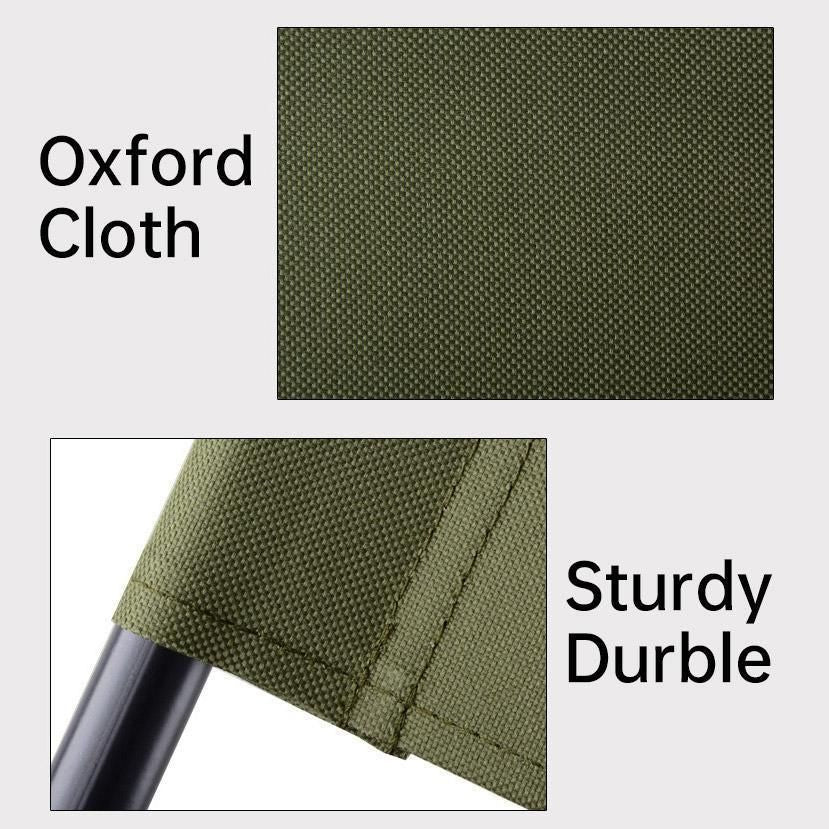 Folding Camping Chair with Storage Bag Lightweight Portable Outdoor Fishing Stool - Green