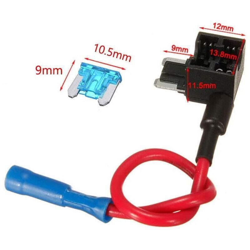 5PCS Add A Circuit Fuse Tap Car Micro Blade Fuse Box Holder 12V Low Profile