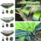 Camping Hammock Tent Set Double Outdoor Hanging Bed With Mosquito Net For Travel - Camouflage