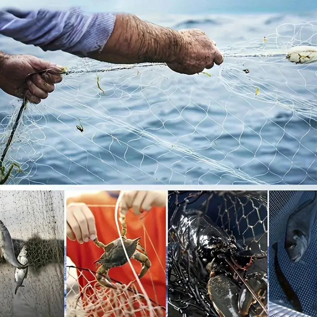 Frisbee Hand Casting Fishing Net Easy Throw Bait Net Swinging Tackle Gear - 240cm