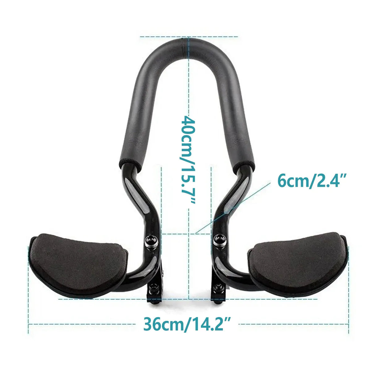 Aluminum Alloy TT Handlebar Integrated Rest Bar for Mountain Road Bike Cycling