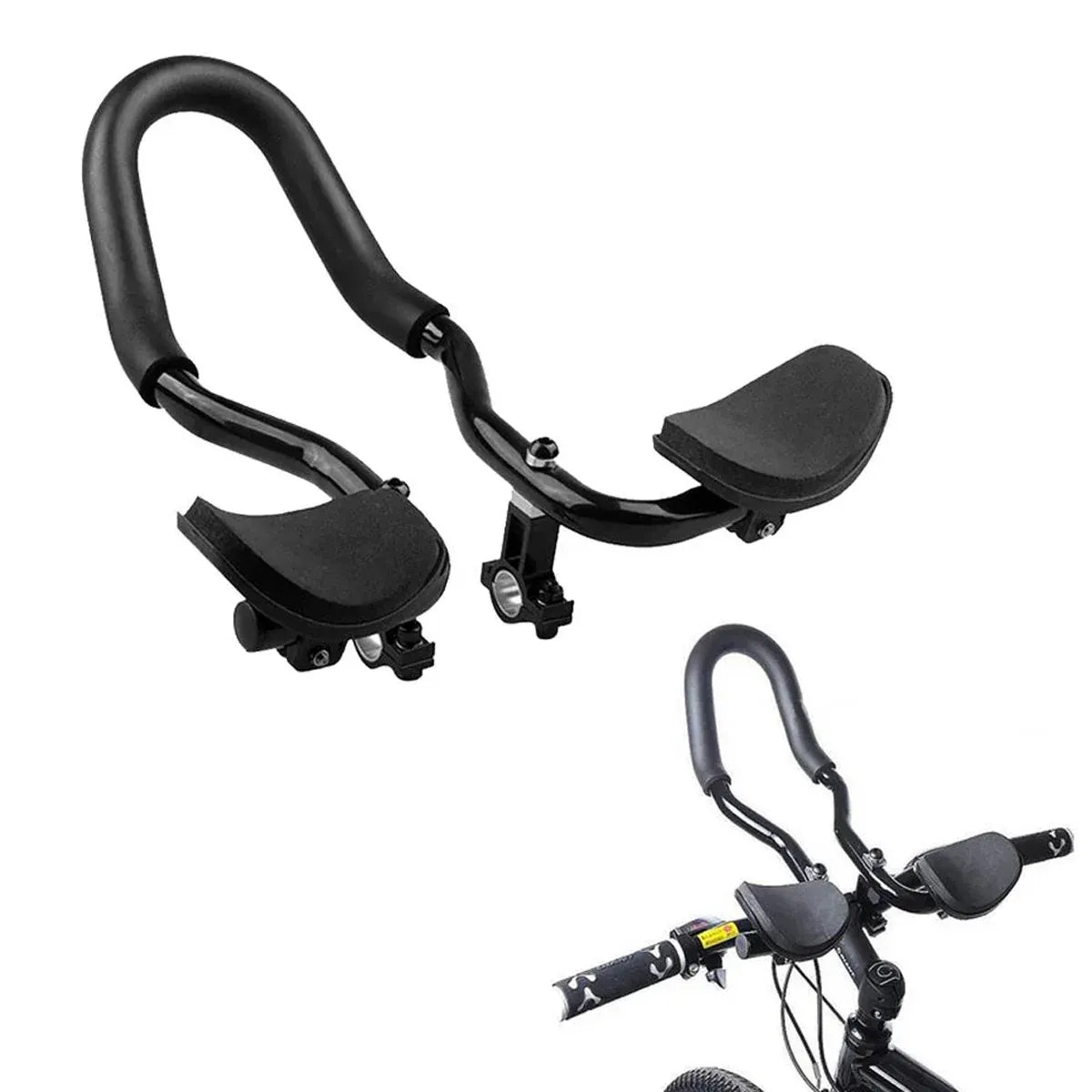Aluminum Alloy TT Handlebar Integrated Rest Bar for Mountain Road Bike Cycling