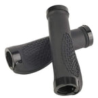 Ergonomic MTB Bike Handlebar Grips 2PCS Lock On Rubber Cycling Mountain Bicycle - Black
