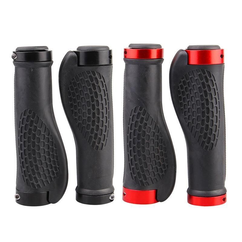 Ergonomic MTB Bike Handlebar Grips 2PCS Lock On Rubber Cycling Mountain Bicycle - Black