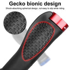 Ergonomic MTB Bike Handlebar Grips 2PCS Lock On Rubber Cycling Mountain Bicycle - Black