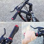 Ergonomic MTB Bike Handlebar Grips 2PCS Lock On Rubber Cycling Mountain Bicycle - Black
