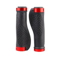 Ergonomic MTB Bike Handlebar Grips 2PCS Lock On Rubber Cycling Mountain Bicycle - Red