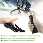 Ergonomic MTB Bike Handlebar Grips 2PCS Lock On Rubber Cycling Mountain Bicycle - Red