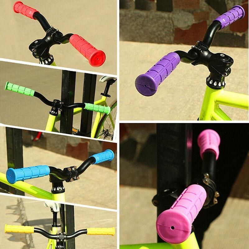 Rubber Grips For Bmx Mtb Cycle Road Mountain Bike Scooter Bicycle Handle Bar - Light Blue