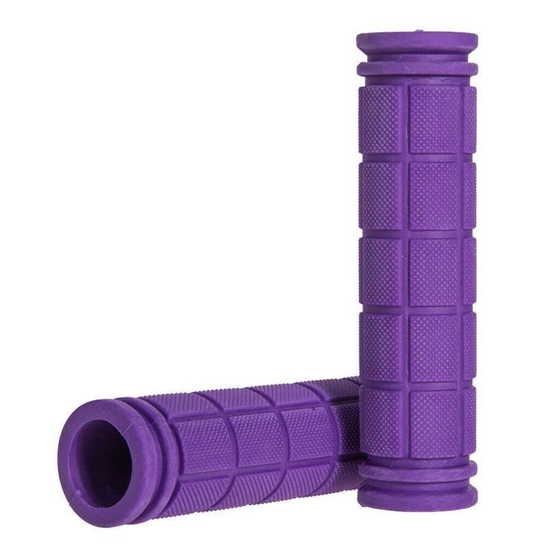 Rubber Grips For Bmx Mtb Cycle Road Mountain Bike Scooter Bicycle Handle Bar - Purple