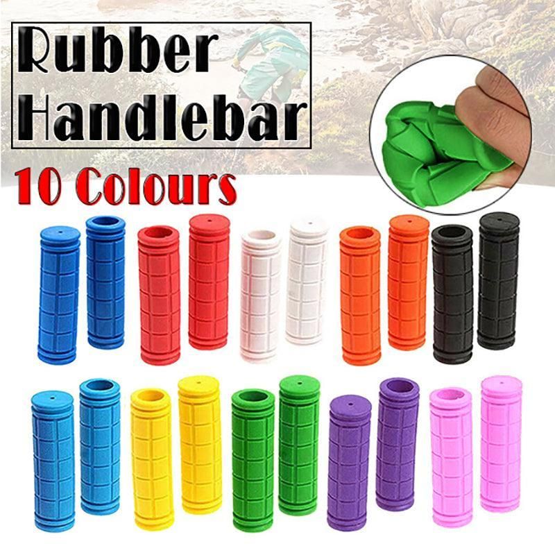 Rubber Grips For Bmx Mtb Cycle Road Mountain Bike Scooter Bicycle Handle Bar - Purple