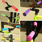 Rubber Grips For Bmx Mtb Cycle Road Mountain Bike Scooter Bicycle Handle Bar - Purple