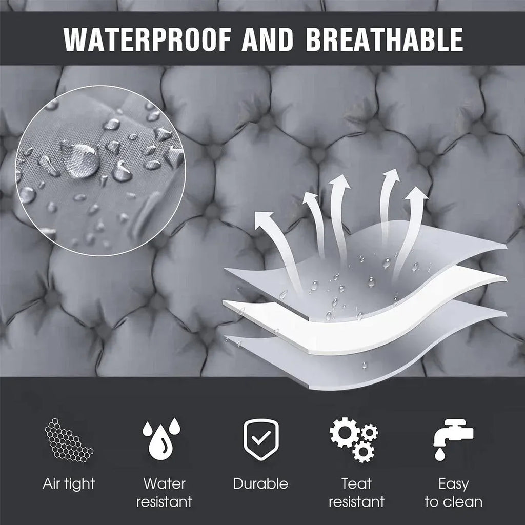 Double Camping Sleeping Pad Self Inflating Thick Air Bed Mattress Outdoor Hiking