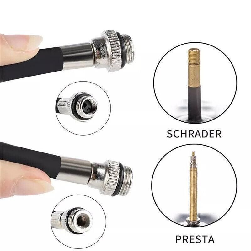 Aluminium Mini Bicycle Air Pump Bike Hand Ball Inflator Portable Cycling Tyre