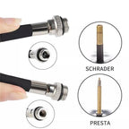 Aluminium Mini Bicycle Air Pump Bike Hand Ball Inflator Portable Cycling Tyre
