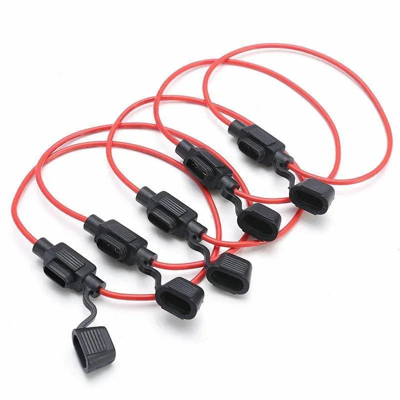 10Pcs 12V 40A Waterproof Standard Blade Inline Fuse Holder