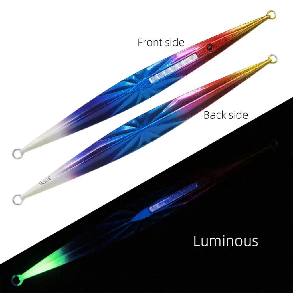 Glow in the Dark Fishing Lure Bionic Jigging Bait 150-400g Deep Sea Tackle - Dazzling colour-250g