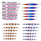 Glow in the Dark Fishing Lure Bionic Jigging Bait 150-400g Deep Sea Tackle - Blue purple-250g