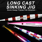 Glow in the Dark Fishing Lure Bionic Jigging Bait 150-400g Deep Sea Tackle - Blue purple-250g