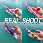 Glow in the Dark Fishing Lure Bionic Jigging Bait 150-400g Deep Sea Tackle - Blue purple-250g