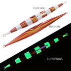 Glow in the Dark Fishing Lure Bionic Jigging Bait 150-400g Deep Sea Tackle - Blue purple-250g