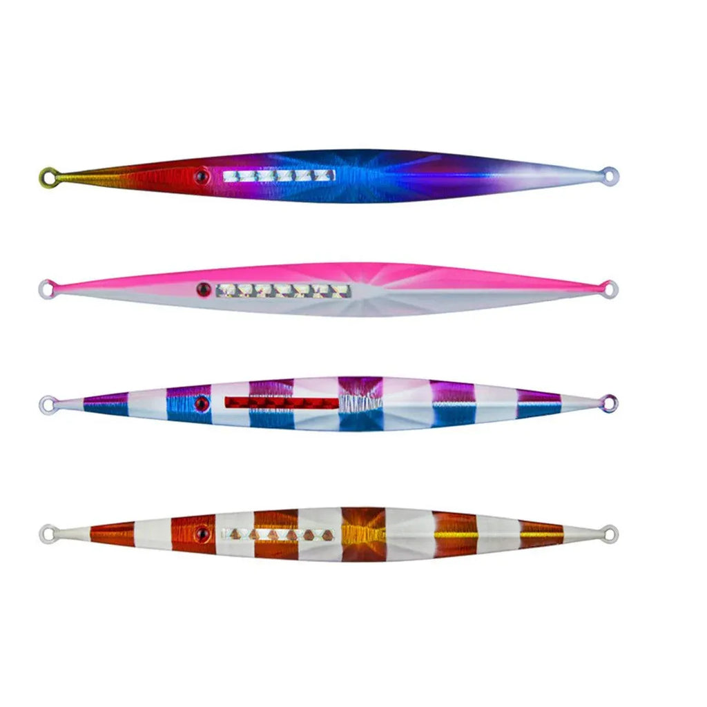 Glow in the Dark Fishing Lure Bionic Jigging Bait 150-400g Deep Sea Tackle - Blue purple-300g