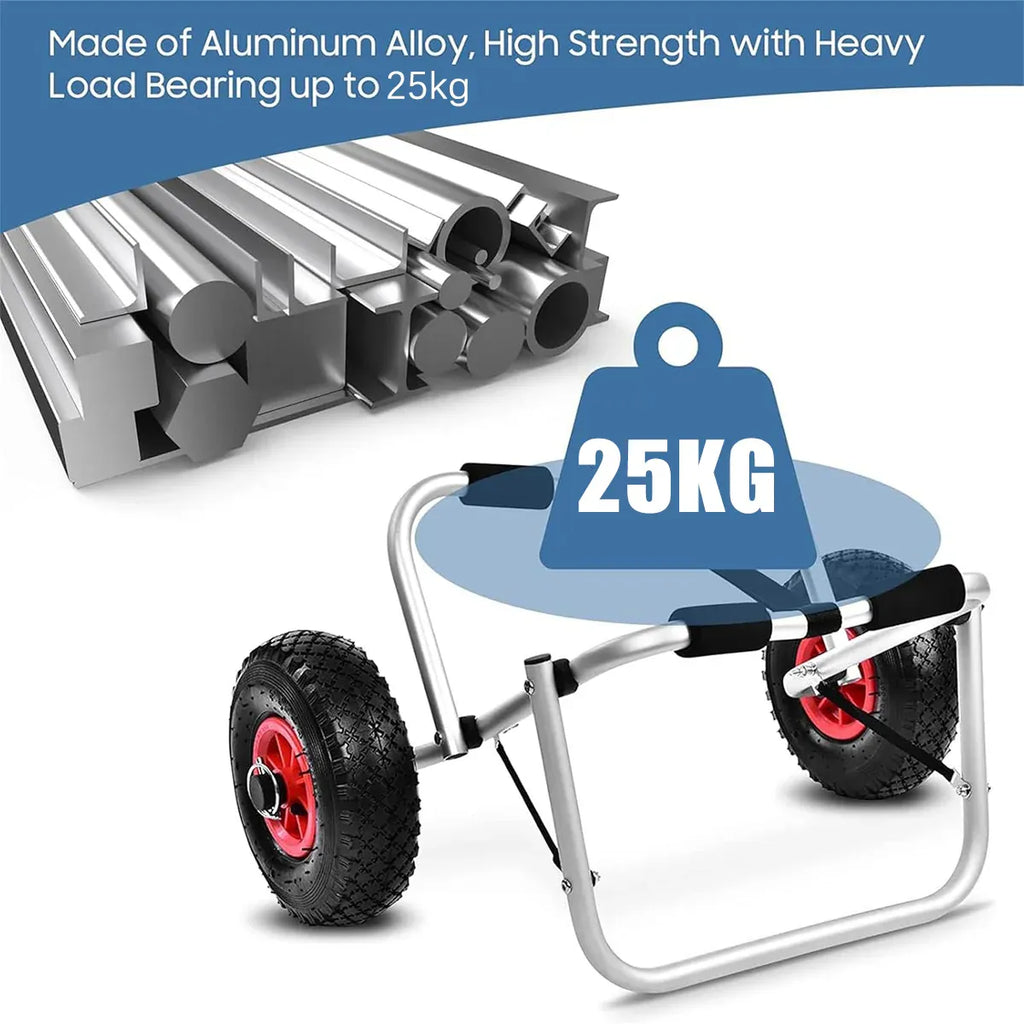 Boat Kayak Canoe Cart Kayak Trailer Sturdy Aluminum Alloy Paddle Board Kayak