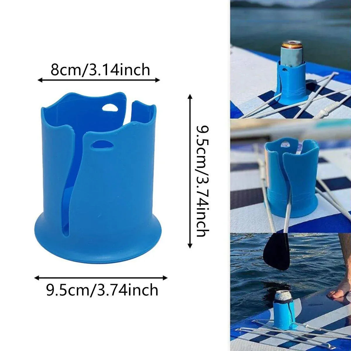 2X Kayak Beverage Drink Holder Anti Tipping Surfboard Car Water Bottle CupHolder
