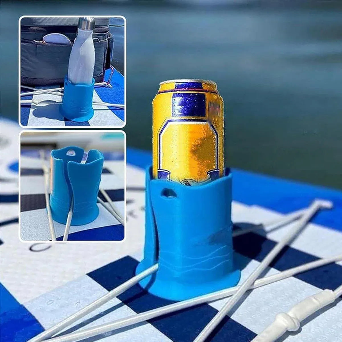 2X Kayak Beverage Drink Holder Anti Tipping Surfboard Car Water Bottle CupHolder