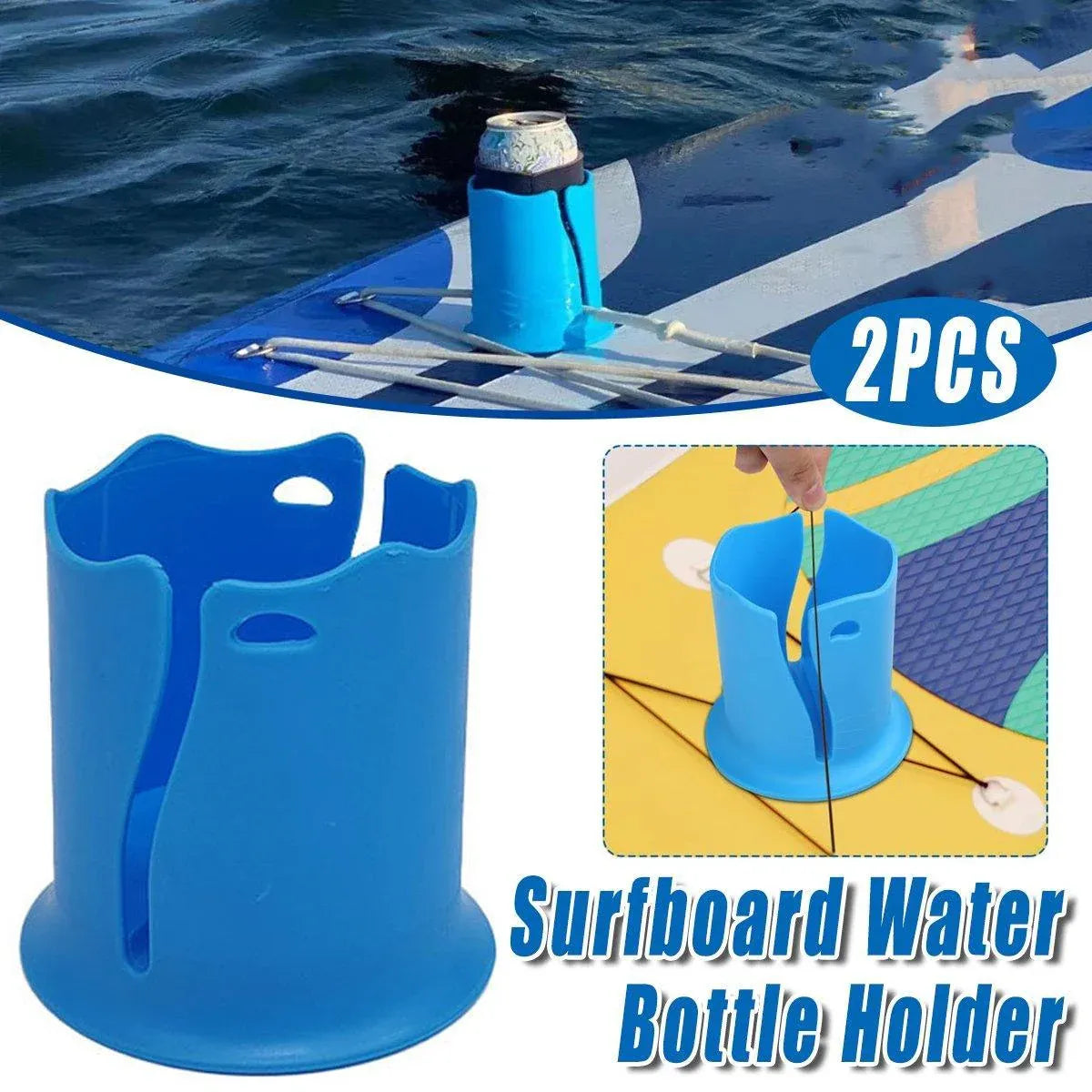 2X Kayak Beverage Drink Holder Anti Tipping Surfboard Car Water Bottle CupHolder