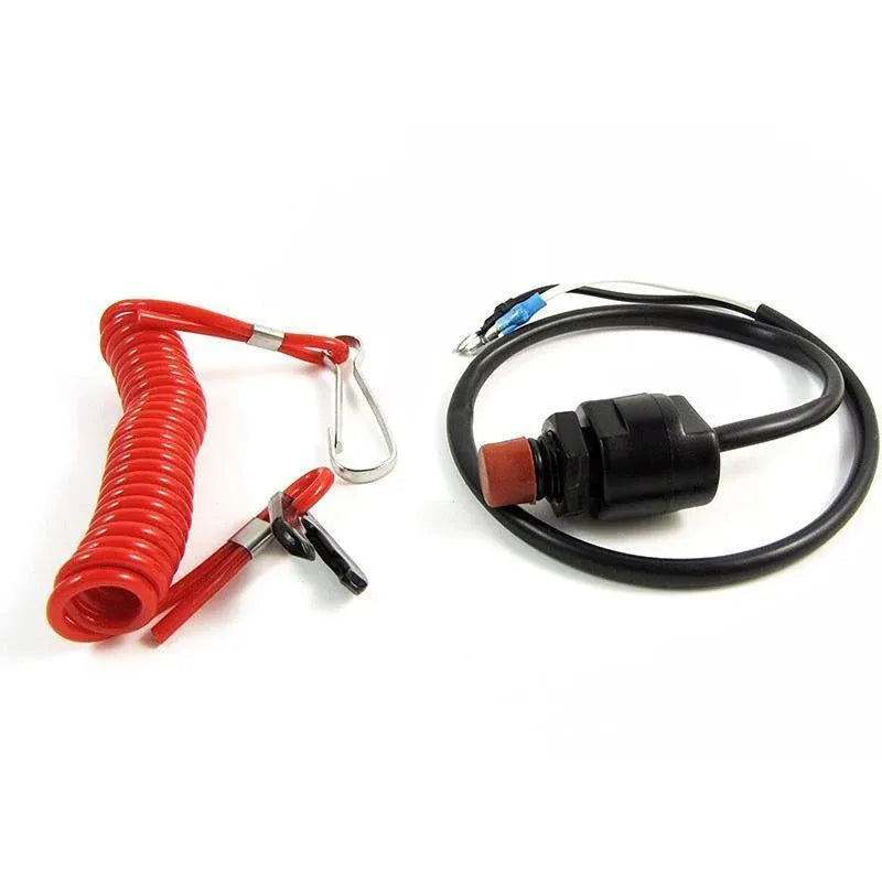 Boat Outboard Engine Motor Kill Stop Switch Emergency Tether Lanyard For Yamaha