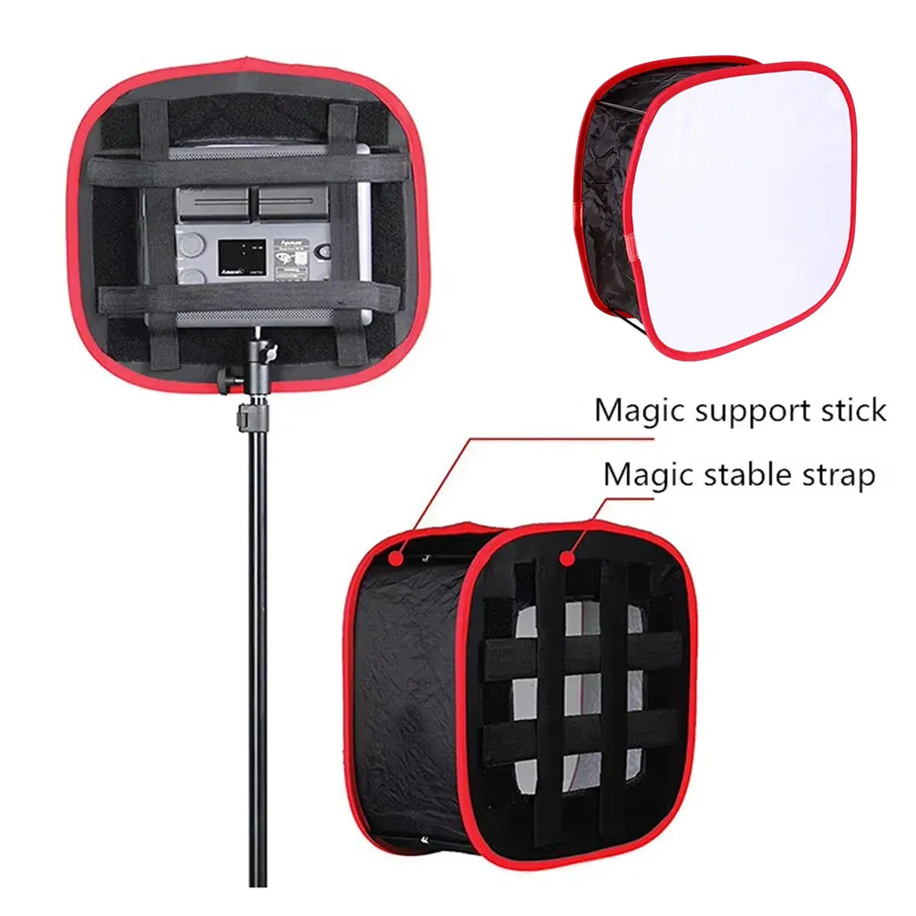 Portable LED Softbox Diffuser Lightweight for Camera Phone Photography Shooting