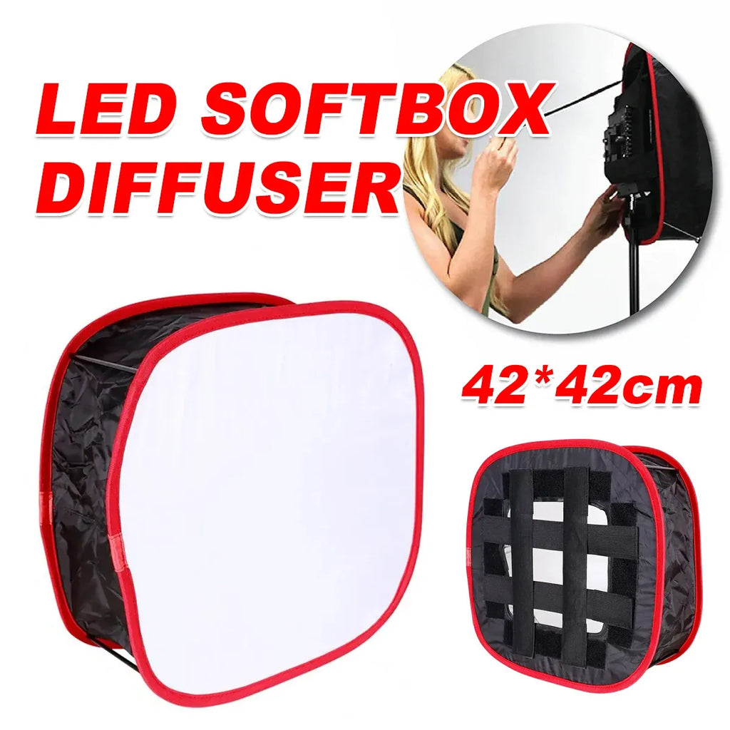 Portable LED Softbox Diffuser Lightweight for Camera Phone Photography Shooting