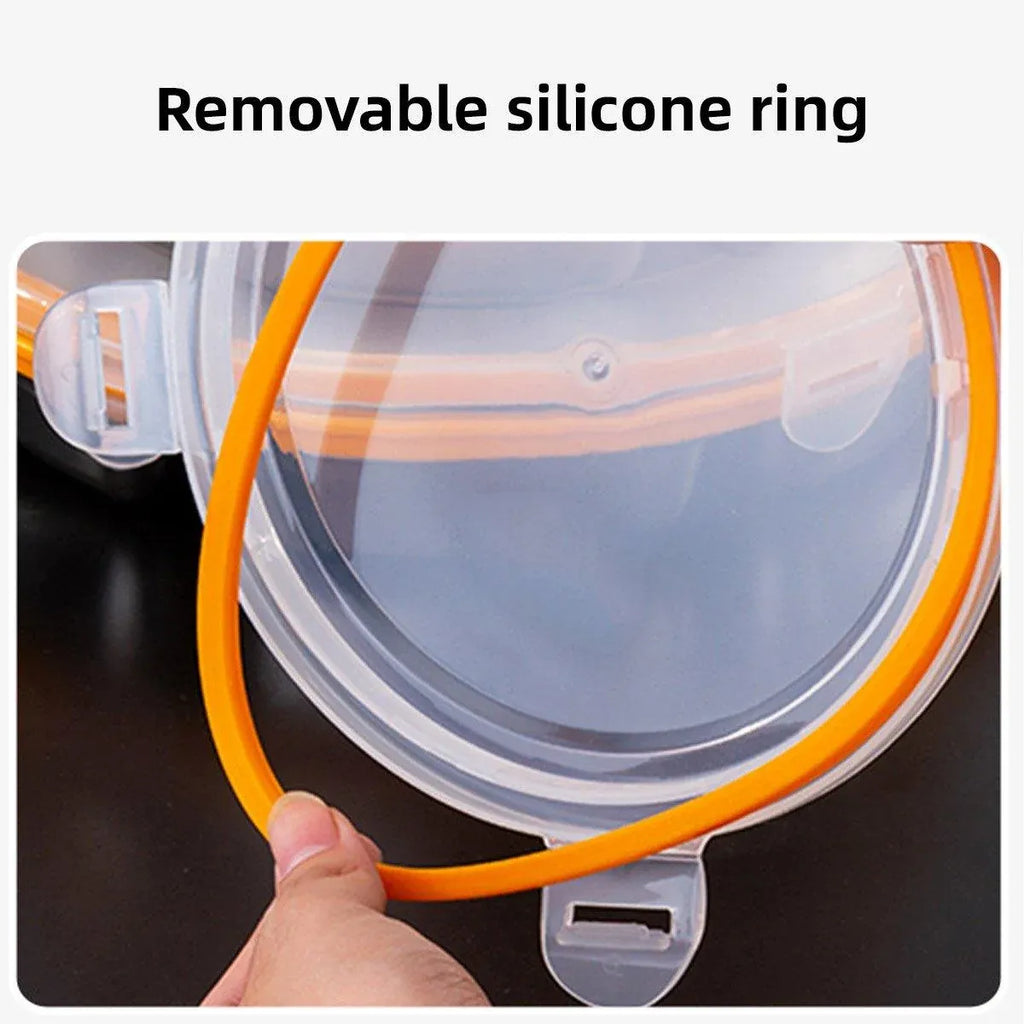 Multi Compartment Lunch Box with Lid Five Compartments Food Storage Fruit Plate