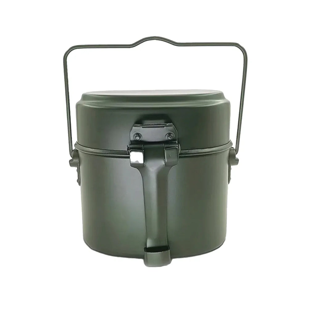 3 In 1 Camping Mess Kit Canteen Cookware Set For Hiking Bushcraft Cooking
