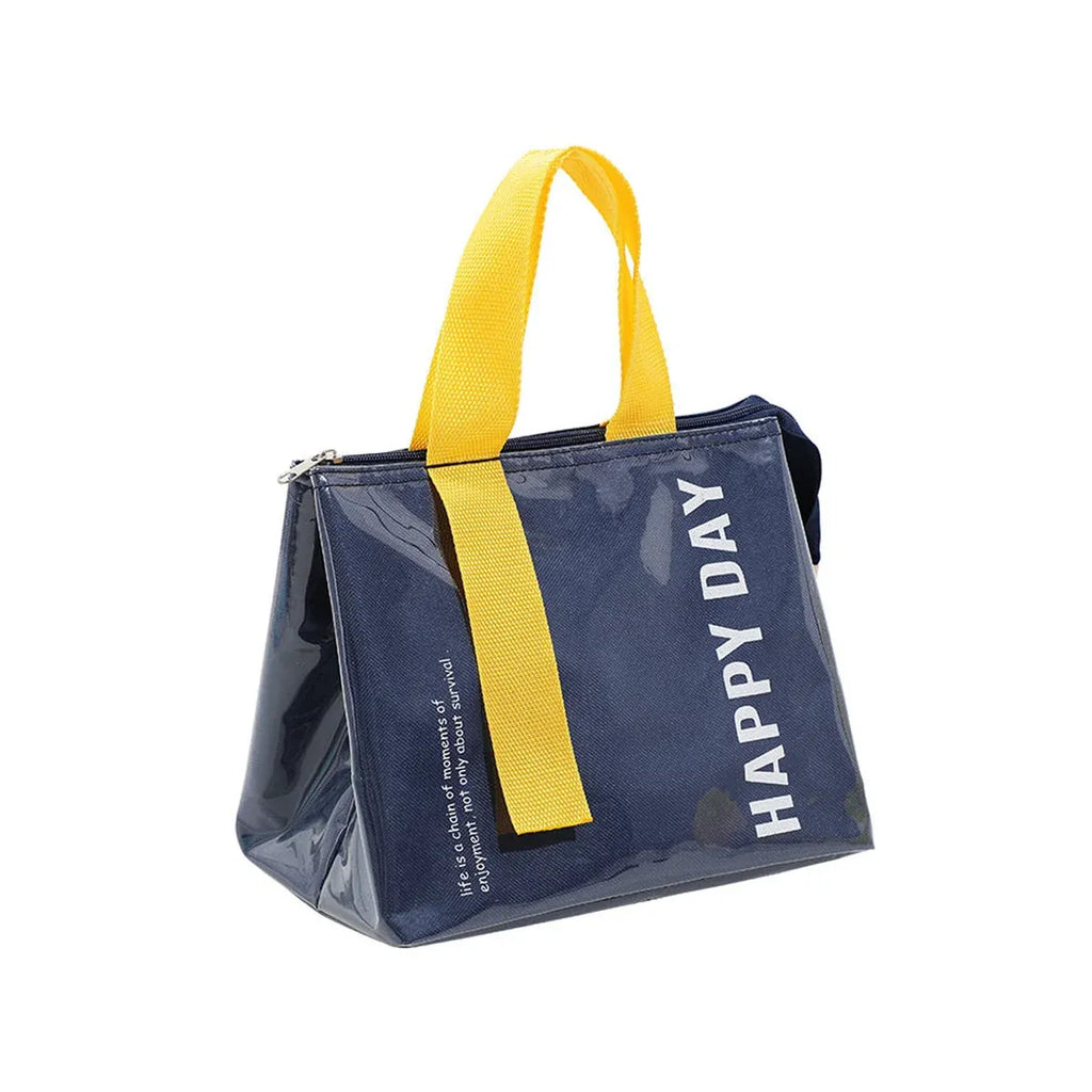 Large Capacity Lunch Bag Outdoor Picnic Aluminum Foil Portable Thermal Bag - Grey