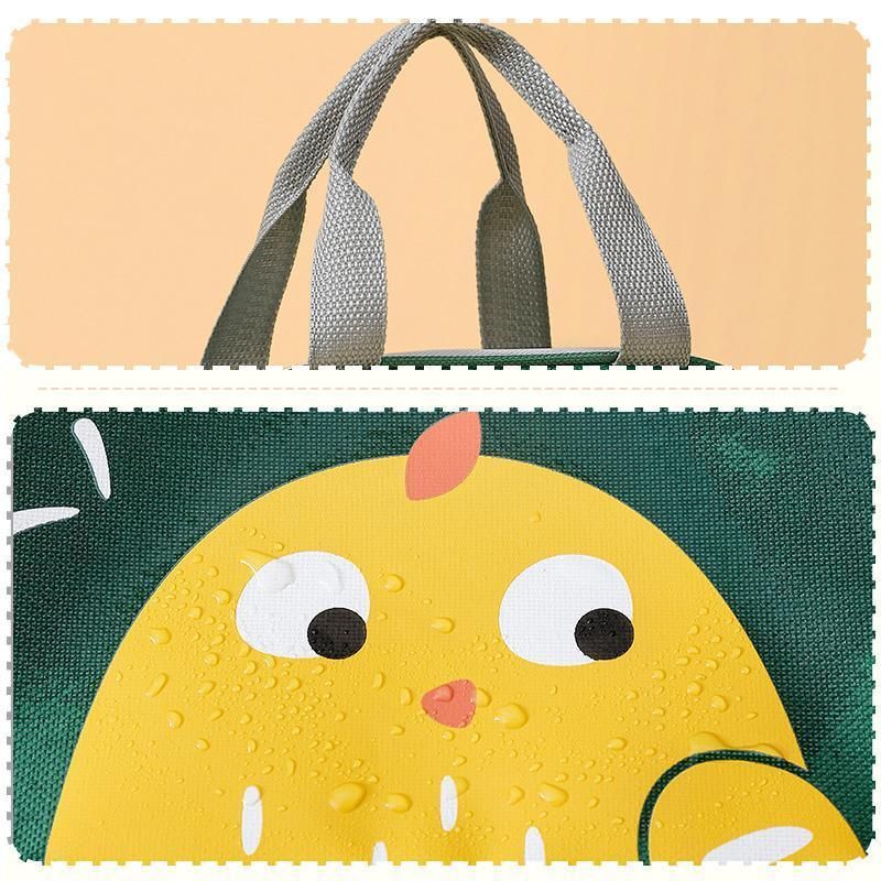 Cute Cartoon Lunch Bag Reusable Insulated School Lunch Box Cooler Tote Boy Girl - Pink