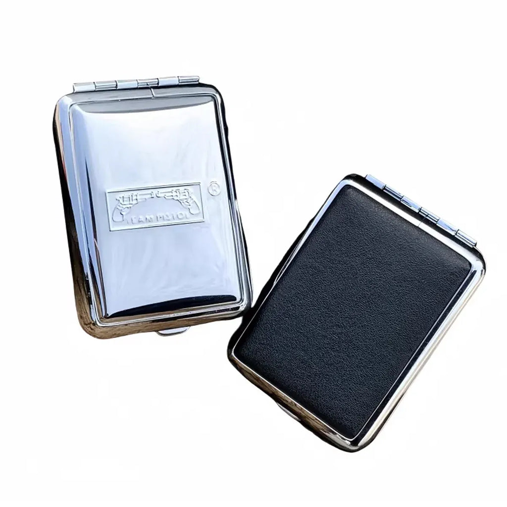Portable Metal Matchbox Case Compact Storage Box Outdoor Camping Hiking - Silver