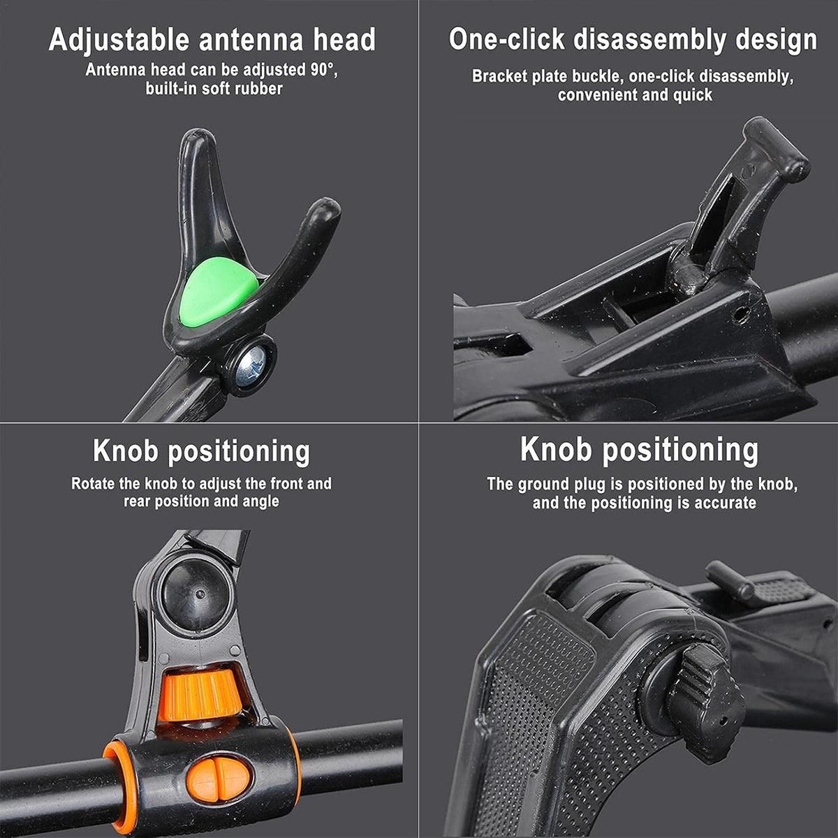 Bracket Fishing Rod Holder Multi Functional Rod Stand for Fishing and Outdoors - Black-240cm