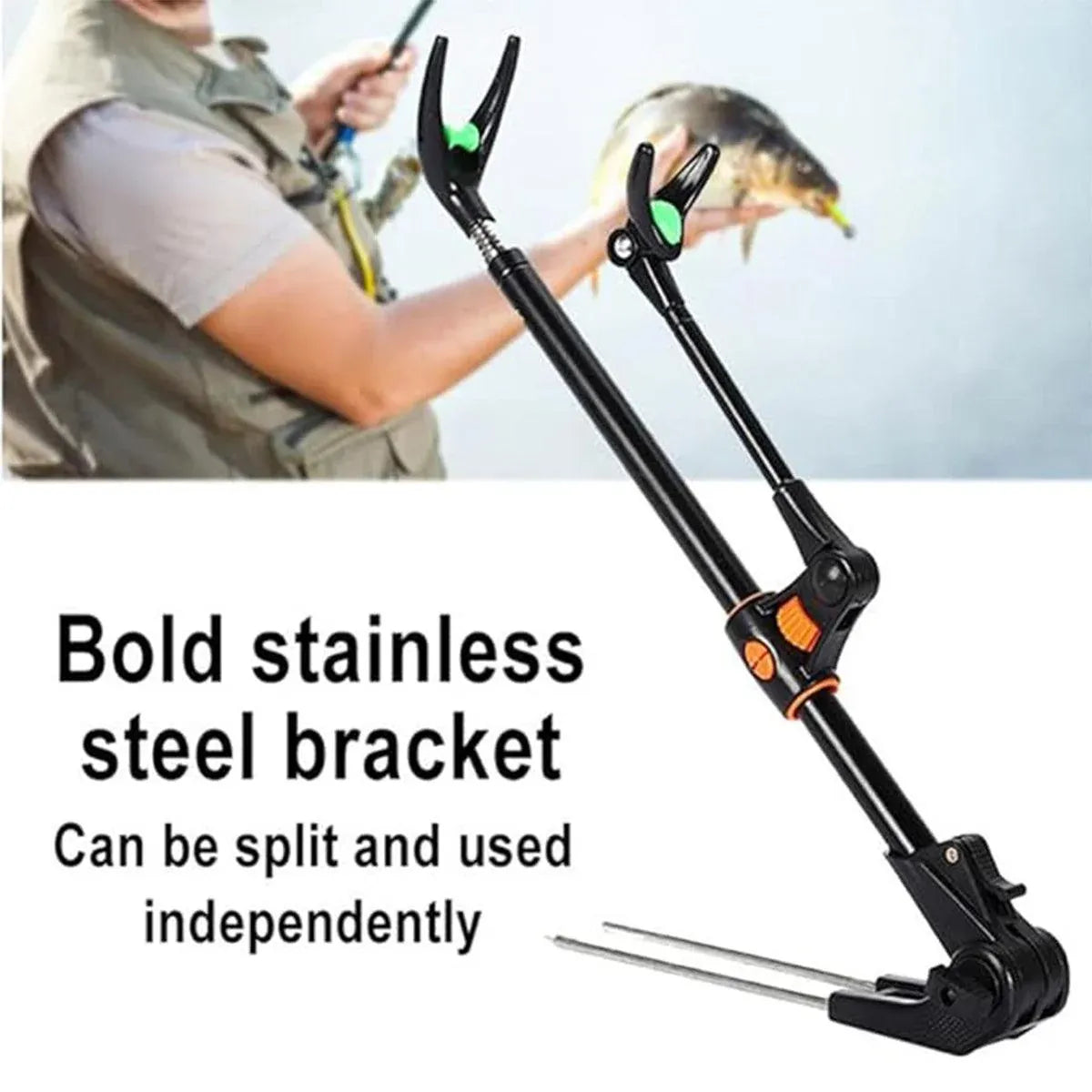 Bracket Fishing Rod Holder Multi Functional Rod Stand for Fishing and Outdoors - Blue-170cm