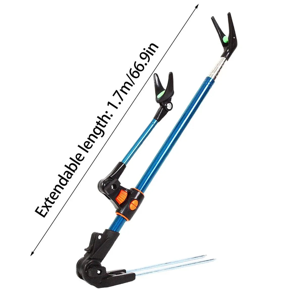 Bracket Fishing Rod Holder Multi Functional Rod Stand for Fishing and Outdoors - Blue-170cm